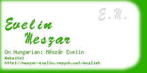 evelin meszar business card